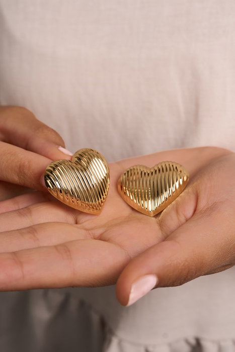 Heliophilia Silver Pendientes de Oro con Recubrimiento de Laca